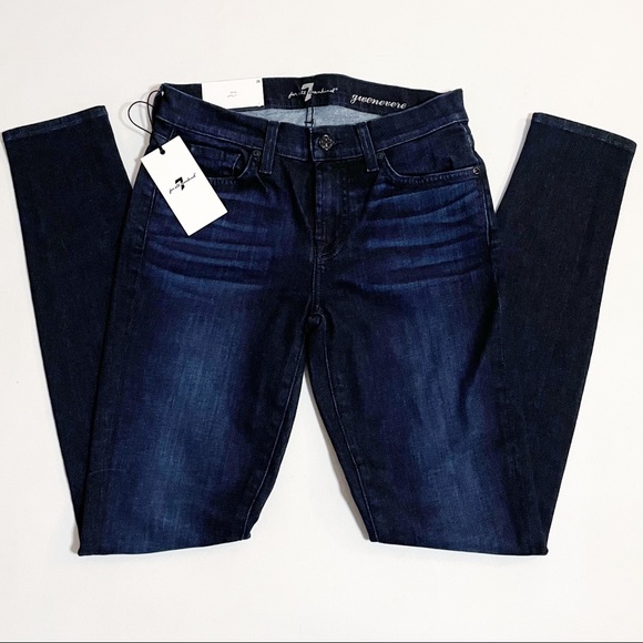 New 7 For All Mankind Gwenevere Skinny Jeans Sz 26 - Picture 5 of 10